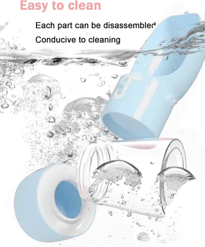 Miniatura 4 de Botella de agua para perros, botella de agua portátil para perro, diseño multifuncional y desmontable para beber y comer, taza combinada, botella