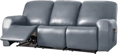 Miniatura 12 de Funda para sofá reclinable de 2/3 plazas, de piel sintética, impermeable, con bolsillo lateral, funda para sillón de masaje, protector de muebles