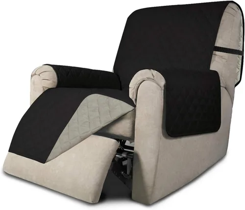 Miniatura 255 de Easy-Going - Funda para sofá, futón y sillón sin reposabrazos, reversible, resistente al agua, para mascotas y niños (azul oscuro/azul claro)