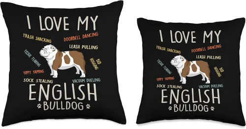Miniatura 3 de Cojín de regalo para perro inglés, 16.0 x 16.0 in, multicolor