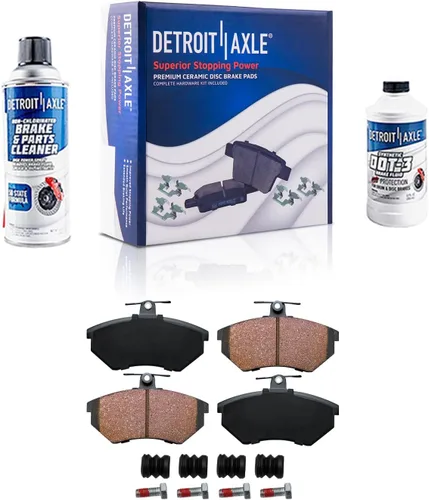 Miniatura 111 de Detroit Axle - Pastillas de Freno Delantero Izquierdo Reemplazo de Pinza de Disco para Dodge Ram 1500 Dakota Mitsubishi Raider - Juego de 3 piezas