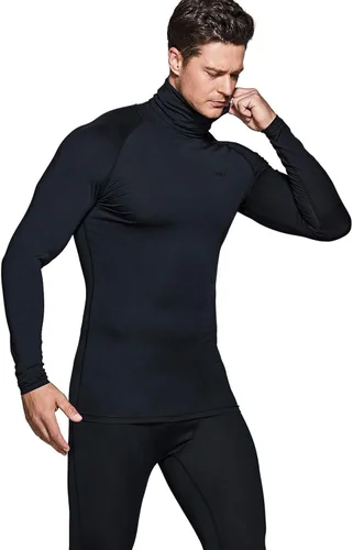 Miniatura 6 de TSLA - Paquete de 1 o 3 camisetas de compresión para hombre de manga larga con SPF 50+, camiseta de entrenamiento, deportiva, de protección