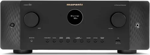 Marantz Cinema 60 receptor de 7.2 canales (100W X 7) - Receptor de cine en casa 4K/120 y 8K, Bluetooth incorporado, Wi-Fi y HEOS multi-sala,