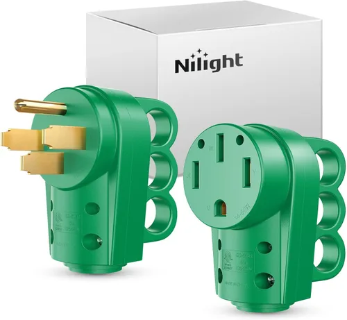 Miniatura 20 de Nilight Enchufe de repuesto para autocaravana de 50 amperios, 125/250 voltios, macho con mango ETL listado NEMA 14-50P para caravana, autocaravana