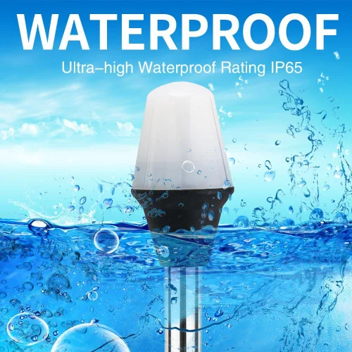 Miniatura 7 de Pactrade Marine Luces de Navegación para Barco Omnidireccionales - Luz LED Blanca de Popa de 8.25 Pulgadas (Montaje en Superficie, Base Fija)
