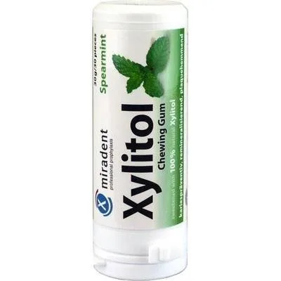 Miradent Goma de mascar xilitol Sprmnt 30 Ct