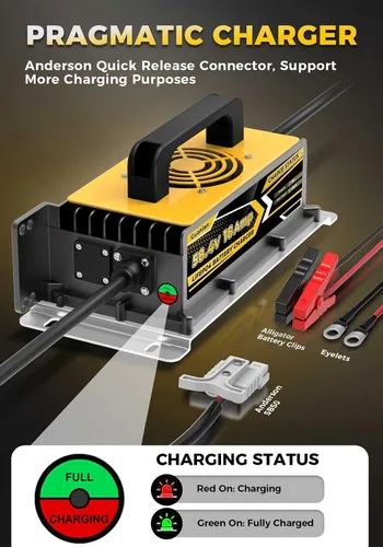 Miniatura 9 de Cargador de batería de litio de 58.4V 18AMP para batería LiFePO4 de 48 V (51.2 V), impermeable IP65, ideal para carrito de golf, fueraborda