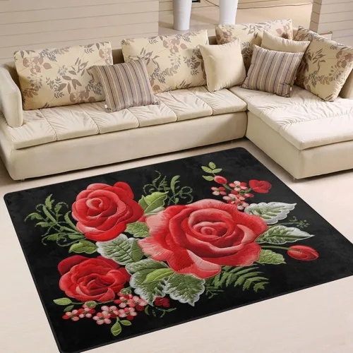 Miniatura 18 de ALAZA Retro Union Jack - Alfombra antideslizante de 4 x 5 pies 3 pulgadas y 3 pulgadas para sala de estar, comedor, dormitorio, cocina, pasillo