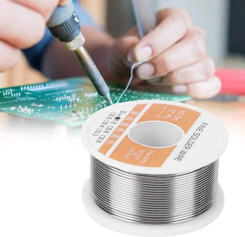 Miniatura 3 de Walfront Alambre de soldadura de núcleo de colofonia limpia, alambre de soldadura de plomo de estaño de alta pureza para reparación de electrónica