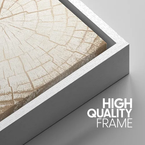 Miniatura 266 de SIGNWIN Lienzo enmarcado para pared, arte con pinceladas de flujo neutro en tonos beige abstractos, ilustraciones, arte moderno, decorativo