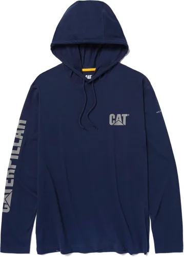 Miniatura 21 de Caterpillar Camisas largas con capucha para hombre con protección UPF 50, control de humedad y logotipo de gato en la manga