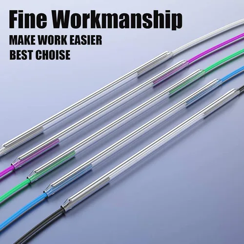 Miniatura 4 de Cable óptico de fibra termocontraíble PE transparente de 2.362 in de diámetro de 0.102 in de diámetro, manga de protección de empalme de fusión, 100