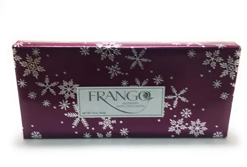 Frango Chocolates negros de frambuesa envueltos para regalo de temporada, 16 onzas