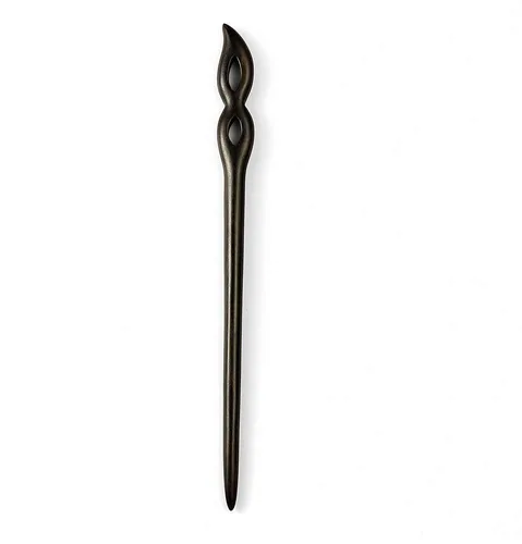 Miniatura 11 de Palillos clásicos hechos a mano tallados para el cabello, sándalo negro natural (ébano), palillos para peinar, accesorio para hacer updo, 7 pulgadas