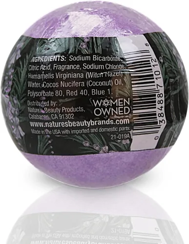 Miniatura 7 de Nature's Beauty Paquete múltiple de bombas de baño de lavanda y romero – Bomba de baño de spa de lujo para ayudar a calmar, calmar + revivir la piel