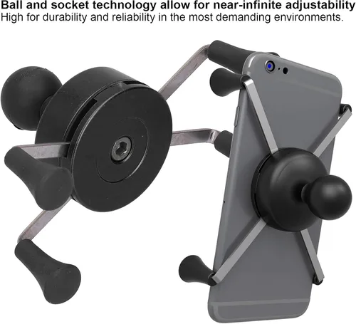 Miniatura 6 de Soporte de teléfono para motocicleta, soporte para teléfono celular, modificación universal con 13 accesorios, soporte de bicicleta para manillar
