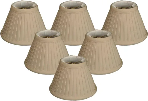 Miniatura 21 de Royal Designs, Inc. Pantalla plisada Empire CS-111BG, color beige, 2,5 x 5 x 4,25