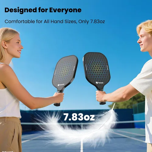 Miniatura 6 de Toovem Carbon Fiber Pickleball Paddles – Lightweight 2-Pack T300 Or 1 PC T700 Pickleball Paddle Carbon Fiber Racket, Pickle Ball Paddles Gifts with