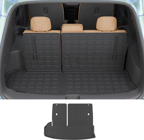 Miniatura 10 de Rongtaod Tapete de suelo compatible con Toyota Highlander 2014-2019, tapete de carga, forro de carga para asiento trasero, protector de suelo