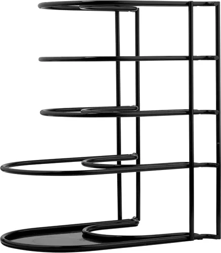 Miniatura 2 de Cuisinel Estante organizador resistente para ollas y sartenes, 12.2 pulgadas de alto, estante de 5 niveles, soporta 50 libras, sartenes de hierro