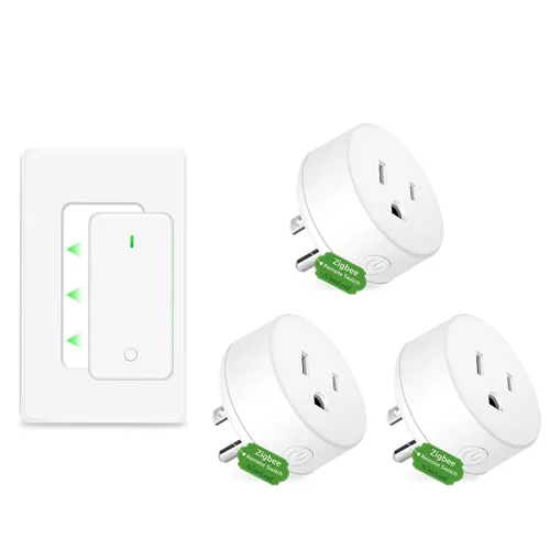 Miniatura 23 de NineLeaf Interruptor de salida remoto inalámbrico, interruptor de lámpara remoto, interruptor decorativo de enchufe de luz de encendido y apagado