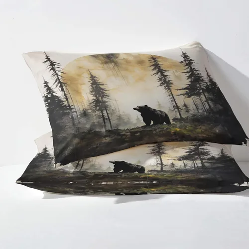 Miniatura 3 de Bear Sheets J7-&-138 - Juego de sábanas y fundas de almohada de tamaño individual, sábanas y fundas de almohada estampadas de tamaño individual
