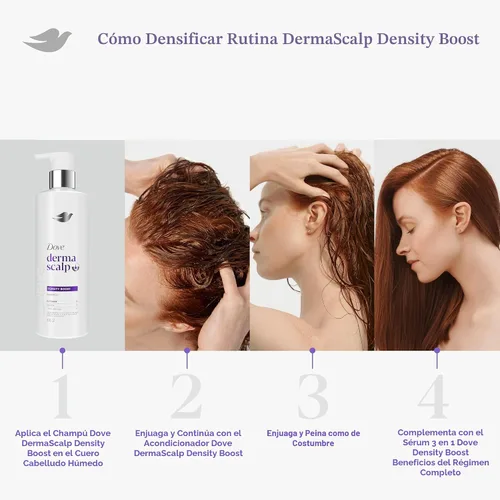 Miniatura 10 de Dove Derma Champú para el cuero cabelludo 1 unidad Impulso de densidad para 4 veces más plenitud visible, con glicerina, 16 onzas