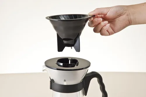 Miniatura 3 de Hario V60 "Fretta" - Cafetera caliente y helada, 23.7 fl oz, color negro
