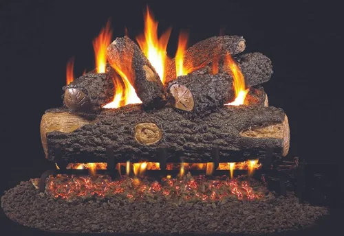Miniatura 6 de Troncos de gas cerámico Ventilado Solo gas natural Peterson Real Fyre RH Peterson con/sin quemador