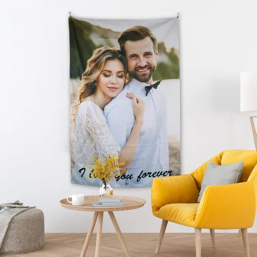 XIAYUEHUA Bandera de fondo personalizada para subir imagen de tapiz personalizado para dormitorio, pancartas y letreros personalizados para colgar