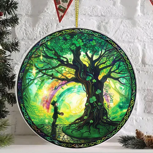 Miniatura 9 de Adorno de atrapasoles de cristal con diseño de mal de ojo, decoraciones de Navidad, adornos de Navidad para árbol, ideas de regalo de vacaciones