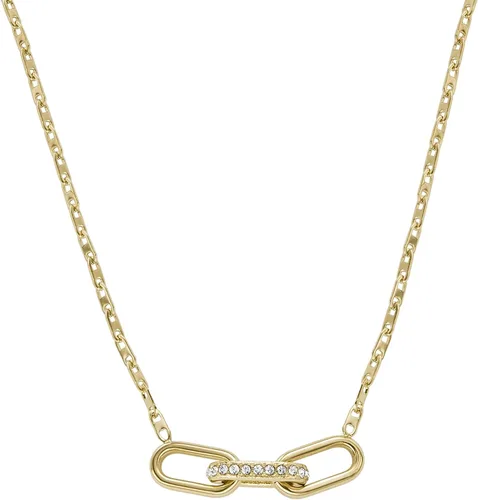 Miniatura 3 de Fossil - Collar con colgante de acero inoxidable en tono dorado para mujer
