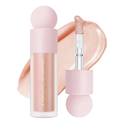 Miniatura 11 de KYDA Iluminador líquido, brillo natural con tinte, acabado sedoso y duradero, cobertura ligera y cremosa de seda, maquillaje para realzar el rostro
