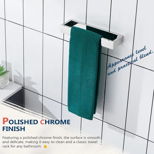 Miniatura 5 de KOKOSIRI Gancho para toallas de baño, gancho cuadrado para bata, gancho para abrigos, anillo para toalla de mano, soporte para toallas de 9