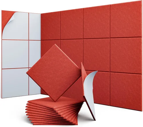 Miniatura 38 de Paneles Acústicos Hexagonales - Paquete de 12 Paneles de Absorción de Sonido de Alta Densidad 12"X10"X0.4" para Reducción Mejorada de Ruido, Diseño