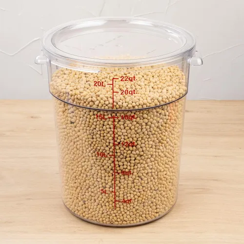Miniatura 4 de Restaurantware Met Lux - Contenedor de almacenamiento de alimentos de 22 cuartos de galón, 1 recipiente redondo de almacenamiento comercial, tapa se