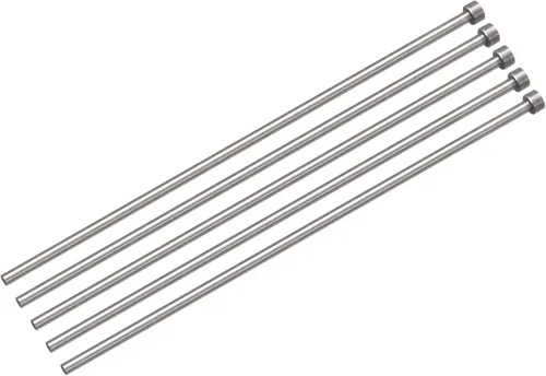 Miniatura 16 de uxcell Pasadores eyectores rectos, 0.118 in (1/8 ") de diámetro. Punzón de punta redonda de acero 65Mn 200 mm (8") de largo para mantenimiento