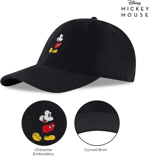 Miniatura 5 de Disney Gorra de béisbol para hombre, sombrero ajustable de Mickey Mouse para adultos