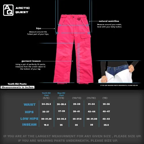 Miniatura 6 de Arctic Quest - Pantalones impermeables de esquí y nieve para niños