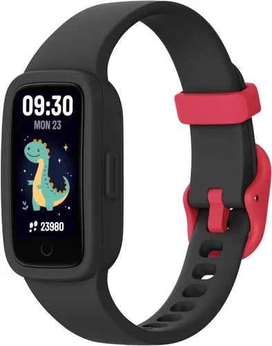 BIGGERFIVE Vigor 3 - Reloj de seguimiento de actividad física para niños, pantalla AMOLED, no necesita aplicación, no necesita teléfono, resistente