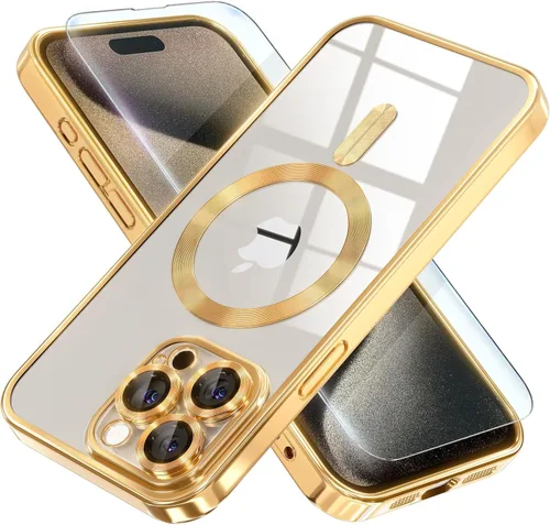 Miniatura 45 de Misea Funda magnética para iPhone 14 compatible con MagSafe [nunca amarillenta] [protección contra caídas de grado militar] protector completo