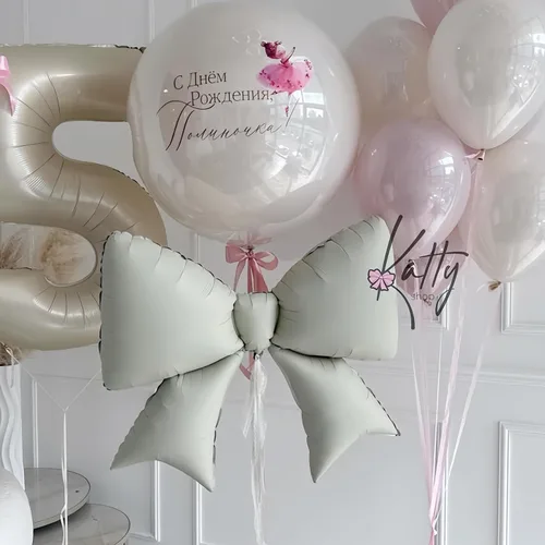 Miniatura 3 de 4 globos de lazo blanco gigante de 38 pulgadas/suministros de fiesta de cumpleaños coqueta/elegante boda, baby shower, decoración de fiesta