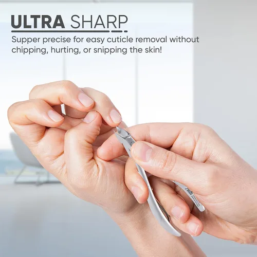 Miniatura 5 de Pinzas de cutícula – Cortador profesional de cutículas – Herramienta de acero inoxidable premium – Cortador de cutícula para recortar cutículas
