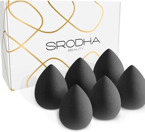 Miniatura 9 de Juego de esponjas de maquillaje de belleza, paquete de 6 piezas, juegos de esponjas líquidas para mezclar la tez facial, base, corrector, productos