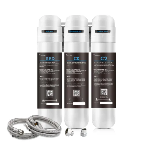 SY GOODLIFE - Sistema de filtro de agua de 4 etapas de cambio rápido de conexión directa para debajo del fregadero, certificado NSF/ANSI 53 y 42