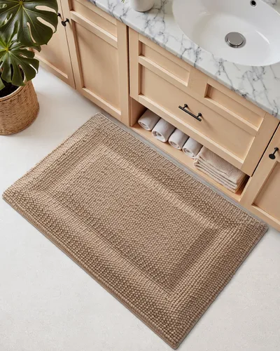 Miniatura 4 de DEXI Alfombrillas de baño para el baño 16x24, alfombra de baño antideslizante lavable, alfombrilla de baño de chenilla gruesa y suave absorbente