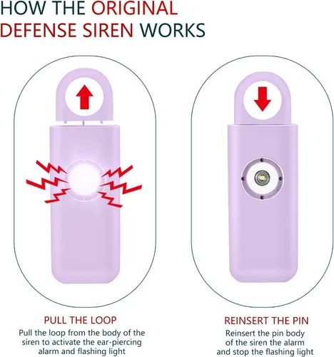 Miniatura 6 de Thopeb – La alarma de seguridad personal original para mujeres Autodefensa – Llavero de sirena de autodefensa para adultos mayores y niños – Sirena