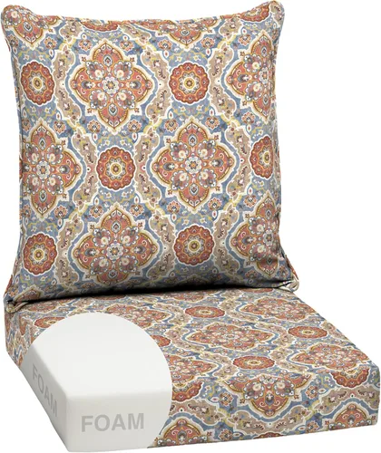 Miniatura 131 de Arden Outdoor Deep Seat Cushion Set, 24 x 24 pulgadas, Cojín para patio resistente al clima, a la lluvia y a la decoloración para silla, sofá y sofá