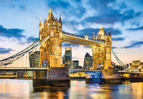 Miniatura 2 de Clementoni 32563 HQC 2000pc Puzzle-Tower Bridge al atardecer