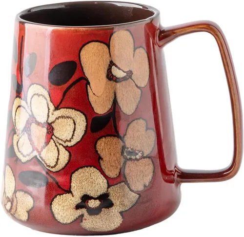 Miniatura 7 de Taza de café grande de cerámica de 24 onzas con asa, taza de café vintage, taza de té extra grande para oficina y hogar, apta para lavavajillas